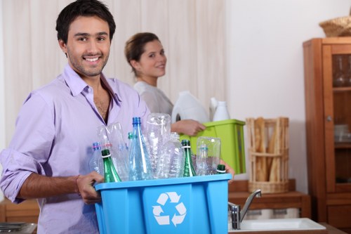 Recycling and waste management during flat clearance