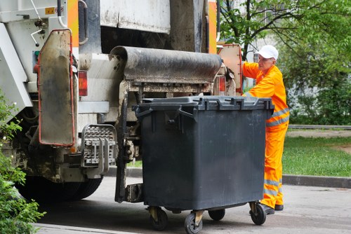 Happy business clients with Commercial Waste Merton services